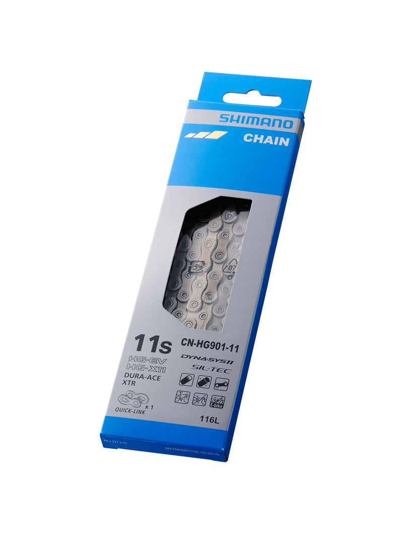 Load image into Gallery viewer, Shimano XTR/Dura-Ace CN-HG901-11 Chain - 11-Speed 116 Links Silver