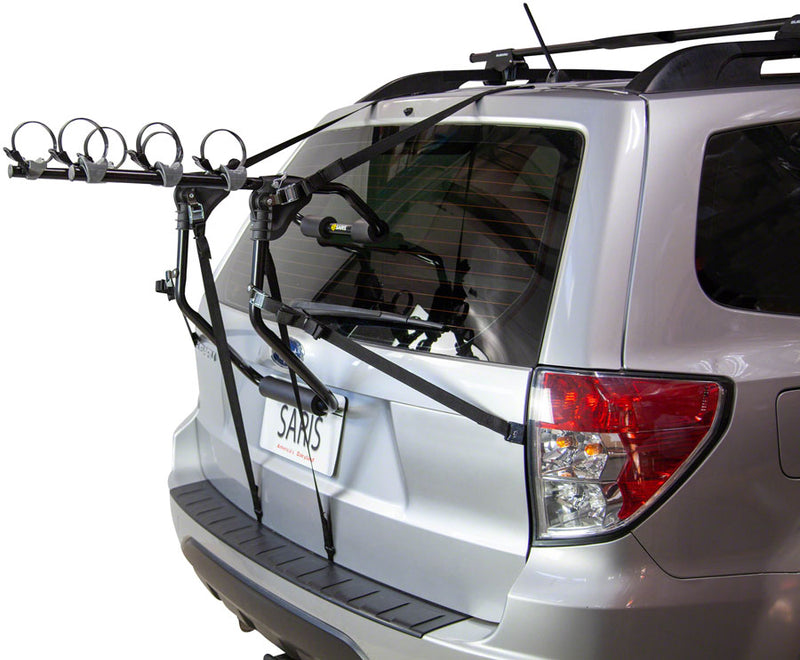Load image into Gallery viewer, Saris Guardian Trunk Rack: 3 Bike Black