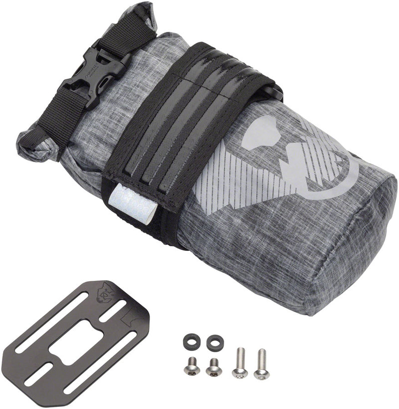 Load image into Gallery viewer, Wolf Tooth B-RAD TekLite Roll-Top Bag and Mounting Plate - 0.6L Black