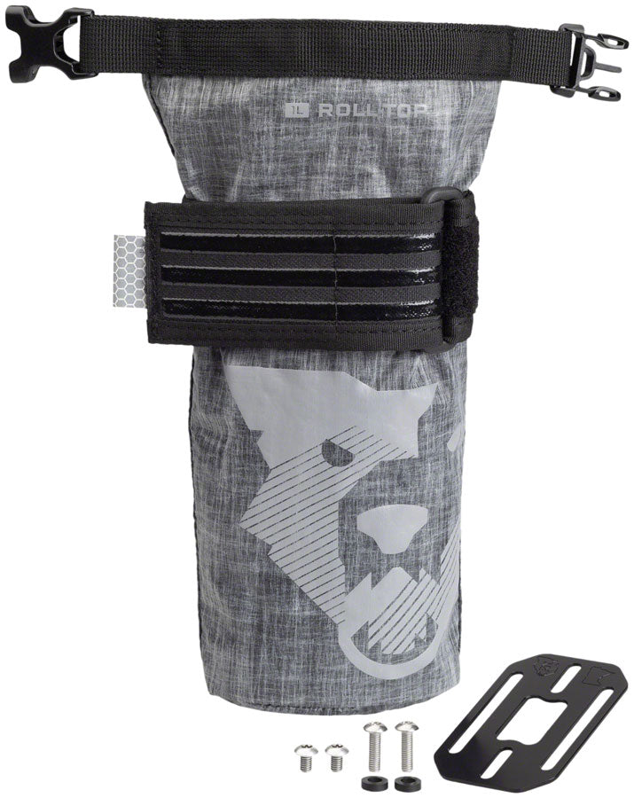Load image into Gallery viewer, Wolf Tooth B-RAD TekLite Roll-Top Bag and Mounting Plate - 1L Black