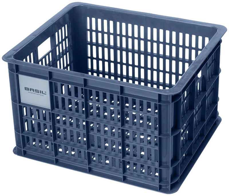 Load image into Gallery viewer, Basil Crate Basket - Medium 29.5L Recycled Plastic Bluestone