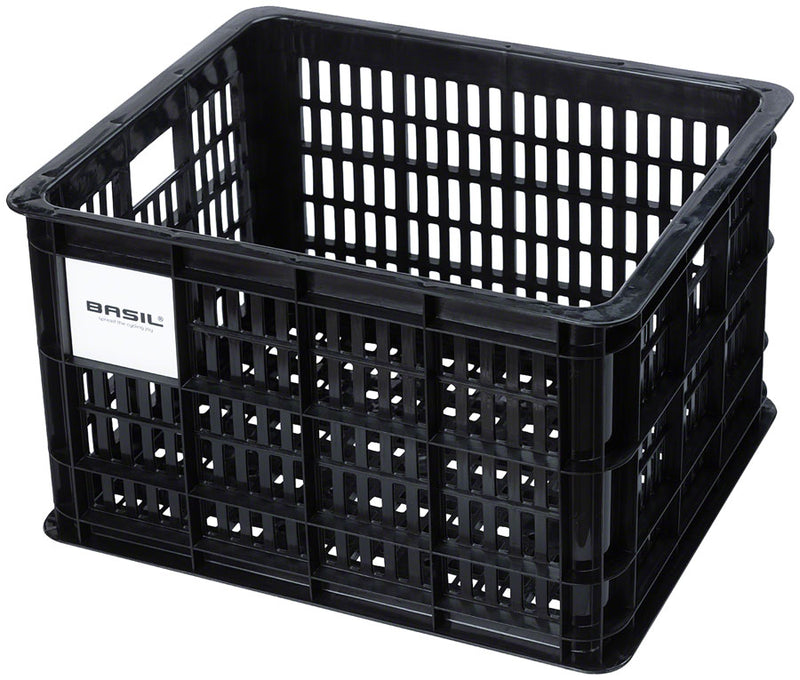Load image into Gallery viewer, Basil Bicycle Crate M 29.5L Recycled Synthetic Black