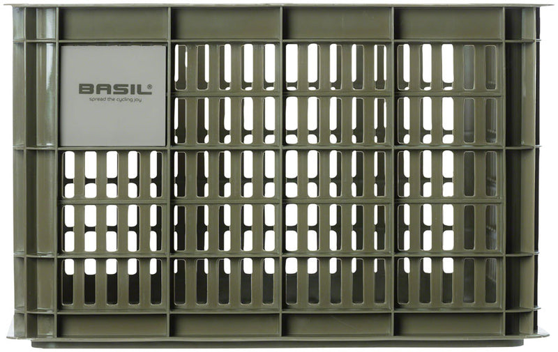 Load image into Gallery viewer, Basil Bicycle Crate M 29.5L Recycled Synthetic Moss Green