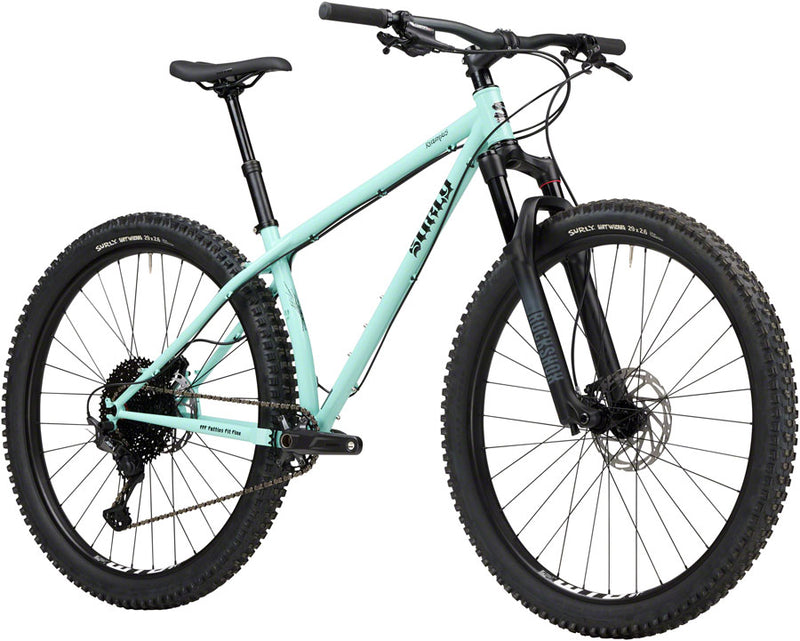 Load image into Gallery viewer, Surly Krampus Front Suspension Bike - 29" Steel Blue Oyster Coat Medium