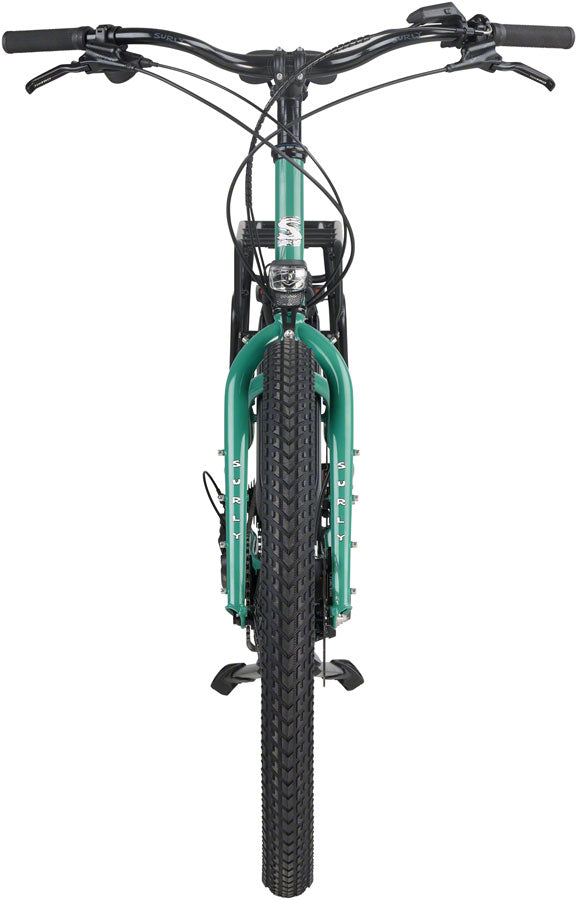 Load image into Gallery viewer, Surly Skid Loader Cargo Ebike - 27.5'' Steel Illegal Smile Green Large