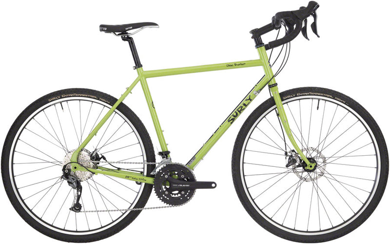 Load image into Gallery viewer, Surly Disc Trucker Bike - 700c Steel Pea Lime Soup 62cm