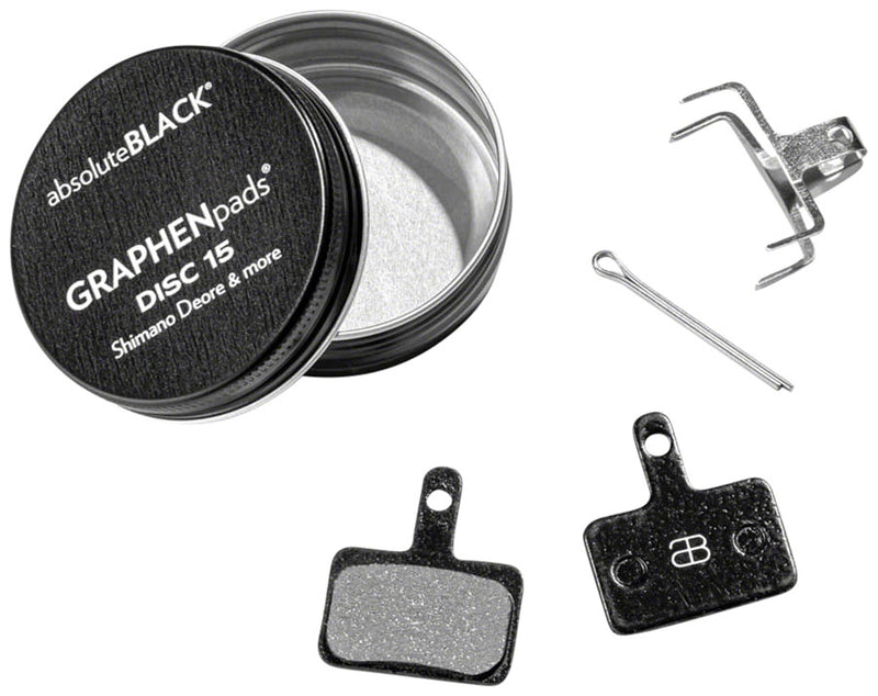 Load image into Gallery viewer, absoluteBLACK Graphen Pads Shimano B-Type 2-Piston Organic