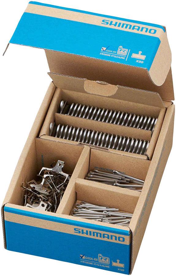 Load image into Gallery viewer, Shimano G05A-RX Disc Brake Pad Spring - Resin Compound Alloy Back Plate Box/50 pair
