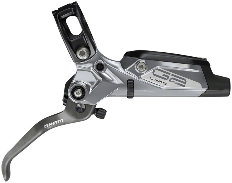 Load image into Gallery viewer, SRAM G2 Ultimate Disc Brake Lever - Front Hydraulic Post Mount Carbon Lever Titanium Hardware Polar Grey Anodized A2