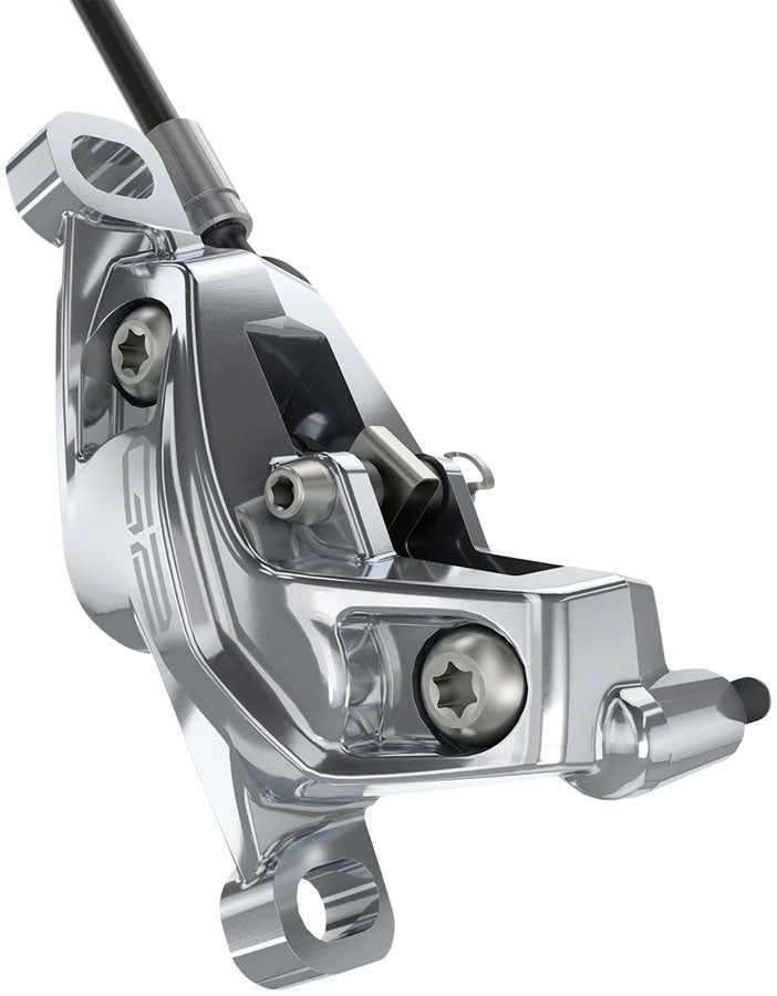 Load image into Gallery viewer, SRAM G2 Ultimate Disc Brake Lever - Front Hydraulic Post Mount Carbon Lever Titanium Hardware Polar Grey Anodized A2