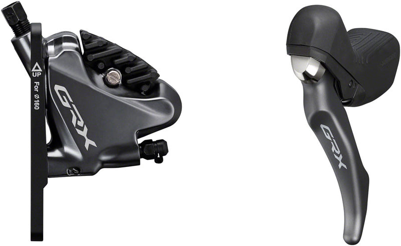 Load image into Gallery viewer, Shimano GRX ST-RX810-LA/BR-RX810 Disc Brake Lever/Drop Bar Seatpost Remote - Front Hydraulic Flat Mount Resin Pads BLK