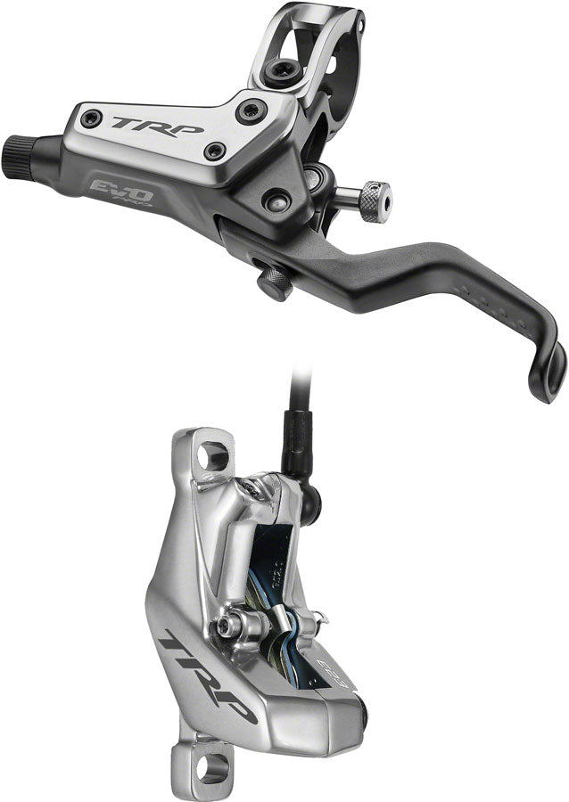 Load image into Gallery viewer, TRP EVO Pro HD-M9040 Disc Brake Lever - Left/Front Rear 1900mm Hose Post Mount 4-Piston Gray