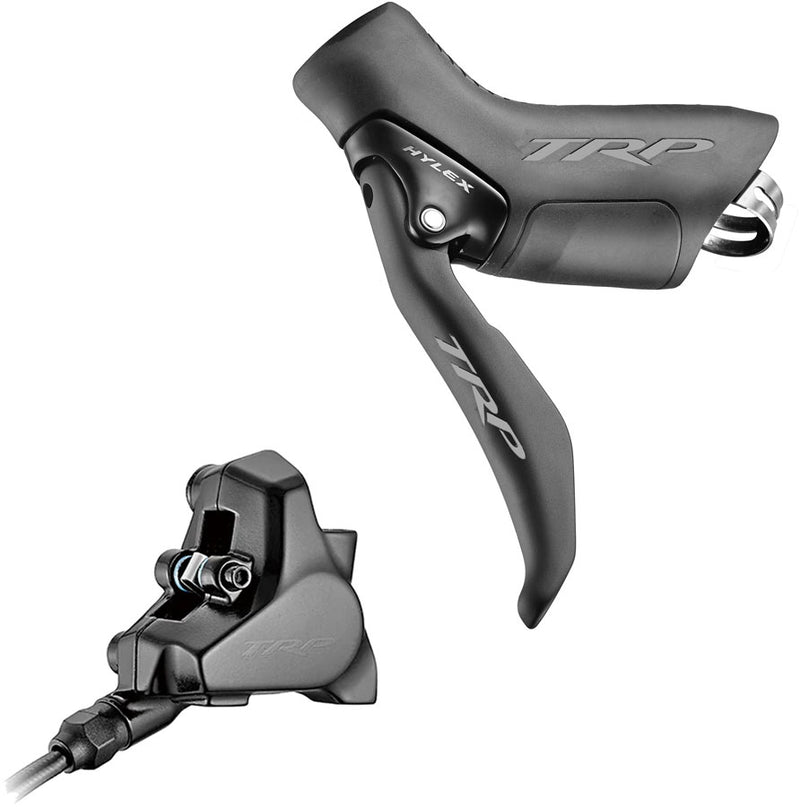 Load image into Gallery viewer, TRP Hylex Disc Brake Lever - Left Hydraulic 2-Piston 1900mm Hose Flat Mount BLK