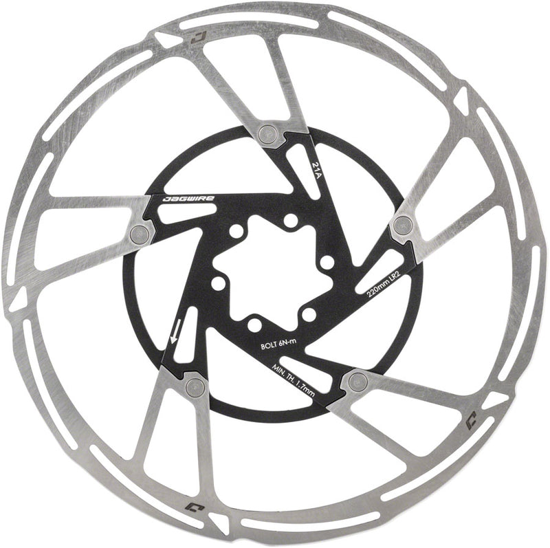 Load image into Gallery viewer, Jagwire Pro LR2 Disc Brake Rotor - 220mm Center Lock Silver/Black