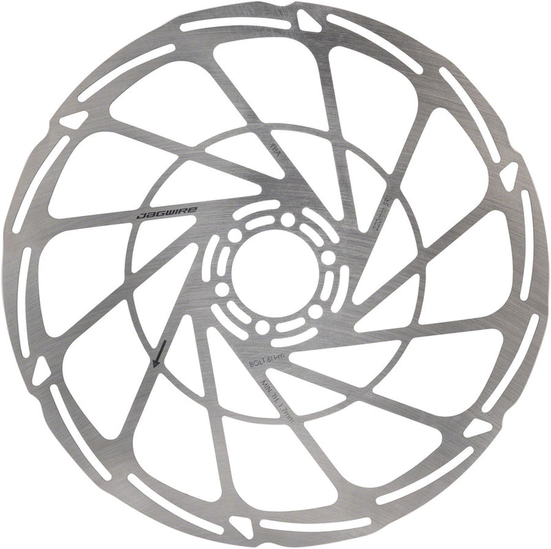 Load image into Gallery viewer, Jagwire Sport SR1 Disc Brake Rotor - 220mm 6-Bolt Silver
