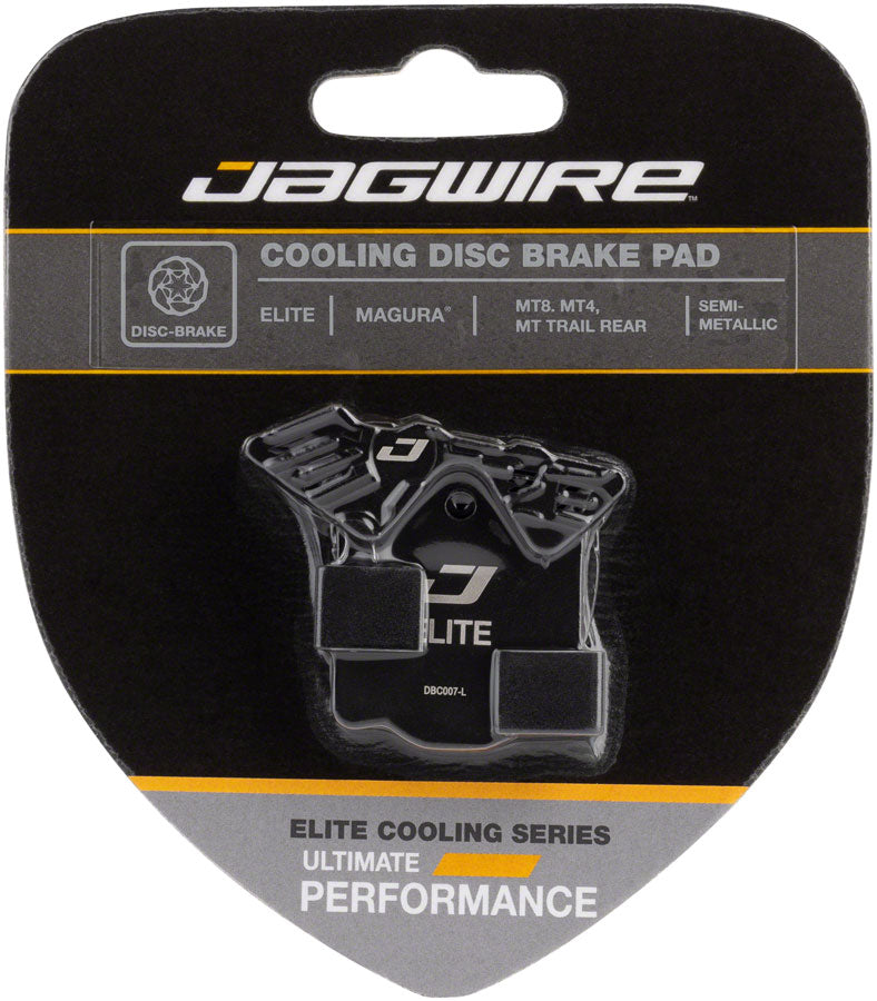 Load image into Gallery viewer, Jagwire Elite Cooling Disc Brake Pad - Semi-Metallic Aluminum Backed Fits Magura MT8 MT4 MT Trail Rear