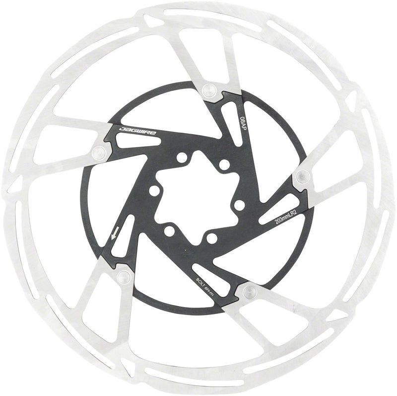 Load image into Gallery viewer, Jagwire Pro LR2 Disc Brake Rotor - 203mm 6-Bolt Silver/Black