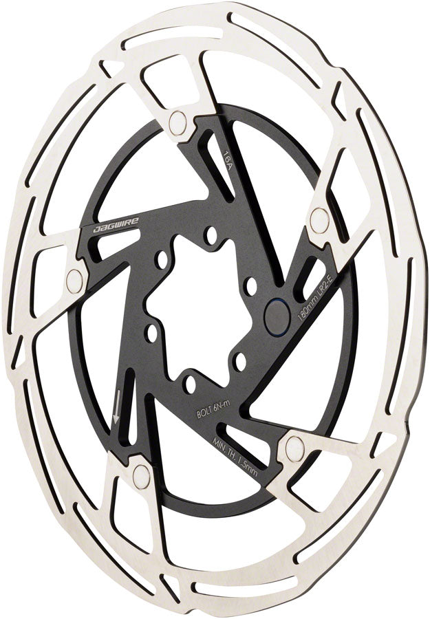 Load image into Gallery viewer, Jagwire Pro LR2-E Ebike Disc Brake Rotor Magnet - 180mm 6-Bolt Silver/BLK