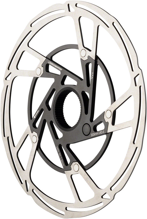 Load image into Gallery viewer, Jagwire Pro LR2-E Ebike Disc Brake Rotor Magnet - 203mm Center Lock Silver/BLK