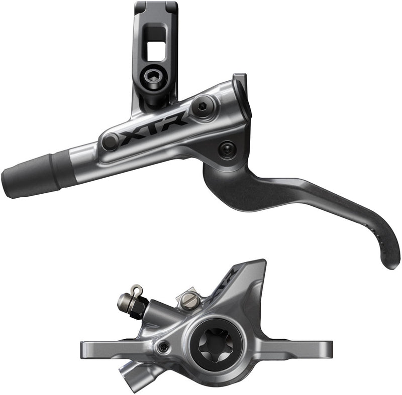 Load image into Gallery viewer, Shimano XTR M9200 XC Disc Brake Lever - Left/Front Post Mount 2-Piston Caliper SM-BH90-SS Hose Metal Pads Gray