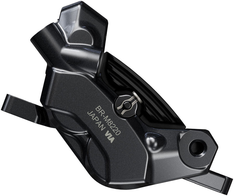 Load image into Gallery viewer, Shimano Deore XT BR-M8220 Enduro Disc Brake Caliper - Front Rear Post Mount 4-Piston Includes P04C-MF Finned Metal Pads