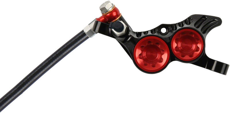 Load image into Gallery viewer, Hope Tech 4 V4 Disc Brake and Lever Set - Front Hydraulic Post Mount Red