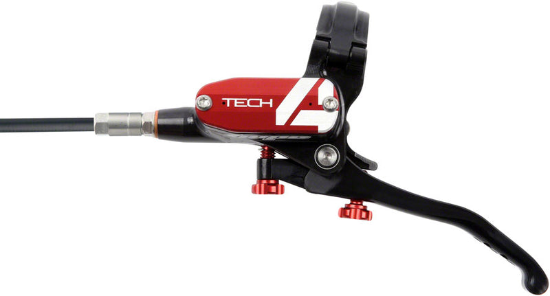 Load image into Gallery viewer, Hope Tech 4 V4 Disc Brake and Lever Set - Rear Hydraulic Post Mount Red