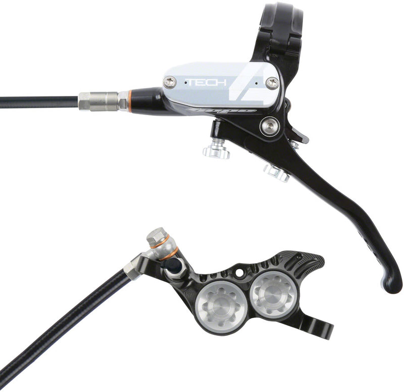 Load image into Gallery viewer, Hope Tech 4 V4 Disc Brake and Lever Set - Rear Hydraulic Post Mount Silver