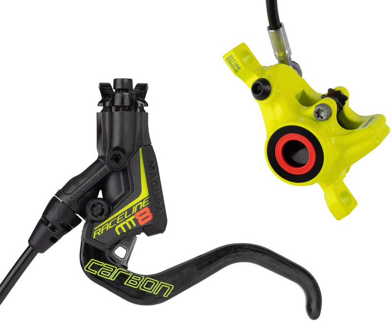 Load image into Gallery viewer, Magura MT8 Raceline Disc Brake Lever - Front Rear Hydraulic Post Mount BLK/Neon YLW