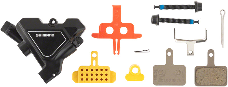 Load image into Gallery viewer, Shimano Altus BR-UR300 Rear Flat-Mount Hydraulic Disc Brake Caliper Resin Padsouth Fins BLK