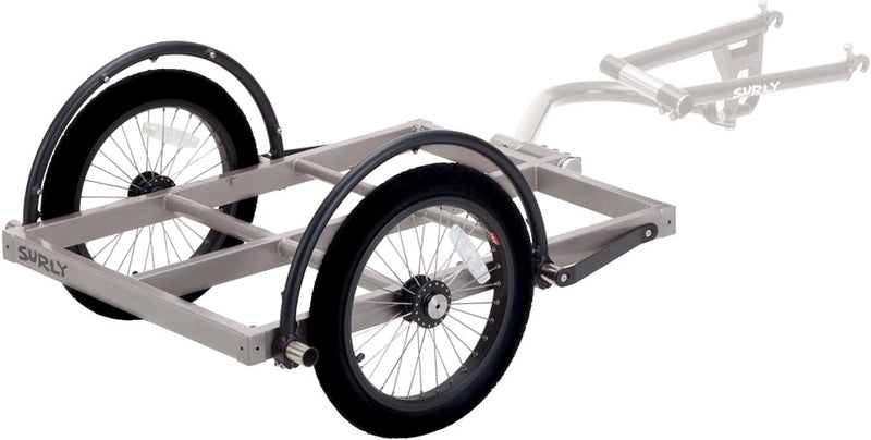 Load image into Gallery viewer, Surly Ted Trailer: Short Bed 16" Wheels Gray