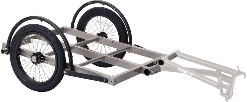 Load image into Gallery viewer, Surly Ted Trailer: Short Bed 16" Wheels Gray
