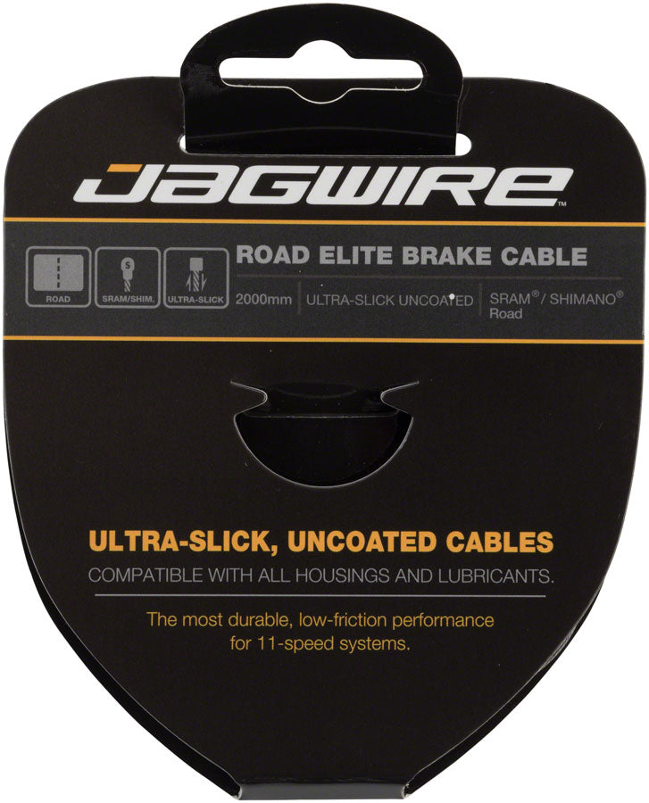 Load image into Gallery viewer, Jagwire Elite Ultra-Slick Brake Cable 1.5x2000mm Polished Slick Stainless SRAM/Shimano Road