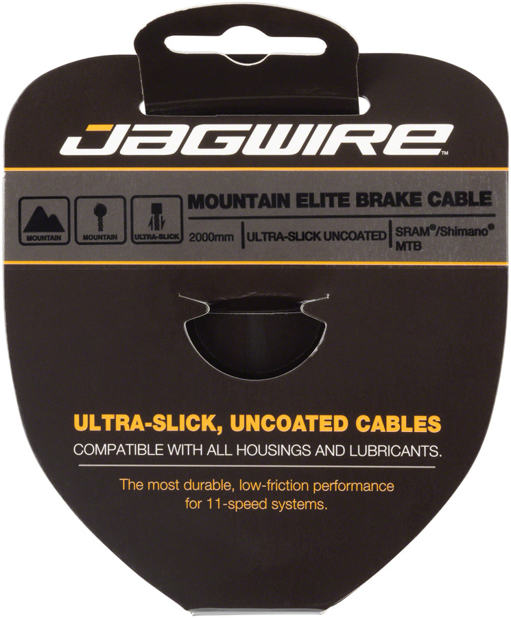 Load image into Gallery viewer, Jagwire Elite Ultra-Slick Brake Cable 1.5x2000mm Polished Slick Stainless SRAM/Shimano MTB