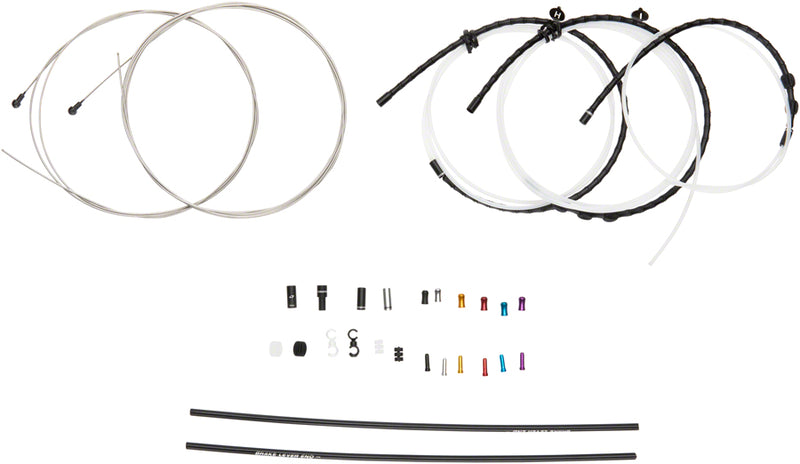 Load image into Gallery viewer, Jagwire Road Elite Link Brake Cable Kit SRAM/Shimano Ultra-Slick Uncoated Cables BLK