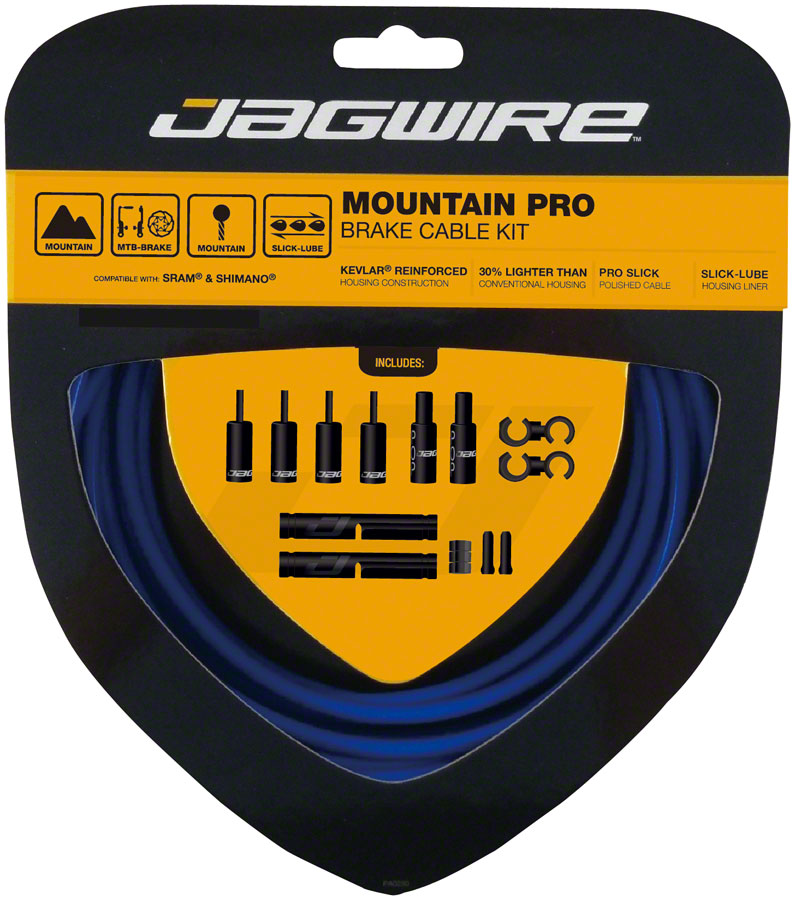 Load image into Gallery viewer, Jagwire Pro Brake Cable Kit Mountain SRAM/Shimano SID Blue