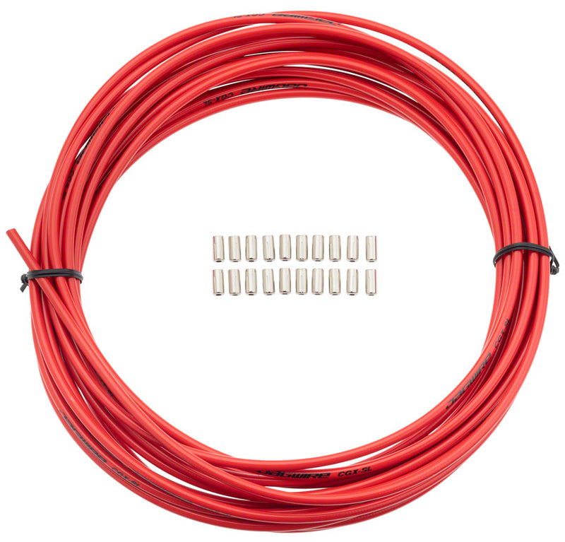 Load image into Gallery viewer, Jagwire 5mm Sport Brake Housing with Slick-Lube Liner 10M Roll Red