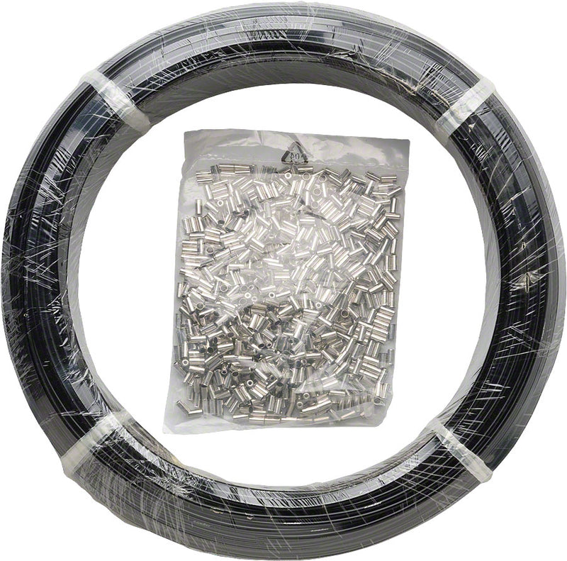 Load image into Gallery viewer, Jagwire 5mm Basics Brake Housing 200M Shop Box with End Caps Black