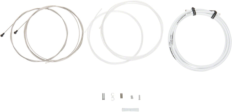 Load image into Gallery viewer, Jagwire Road Elite Sealed Brake Cable Kit - SRAM/Shimano Ultra-Slick Uncoated Cables White