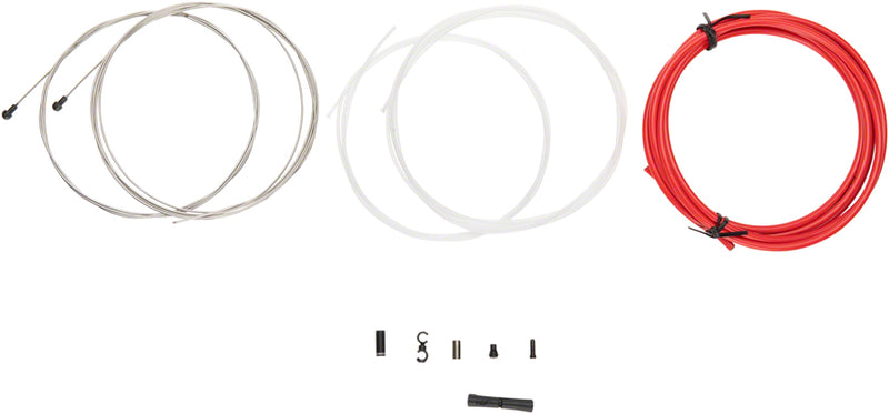 Load image into Gallery viewer, Jagwire Road Elite Sealed Brake Cable Kit - SRAM/Shimano Ultra-Slick Uncoated Cables Red