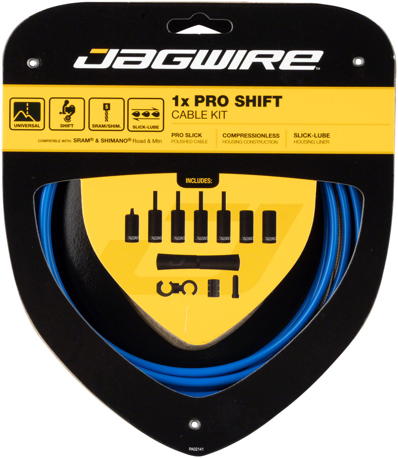 Load image into Gallery viewer, Jagwire 1x Pro Shift Kit Road/Mountain SRAM/Shimano SID Blue