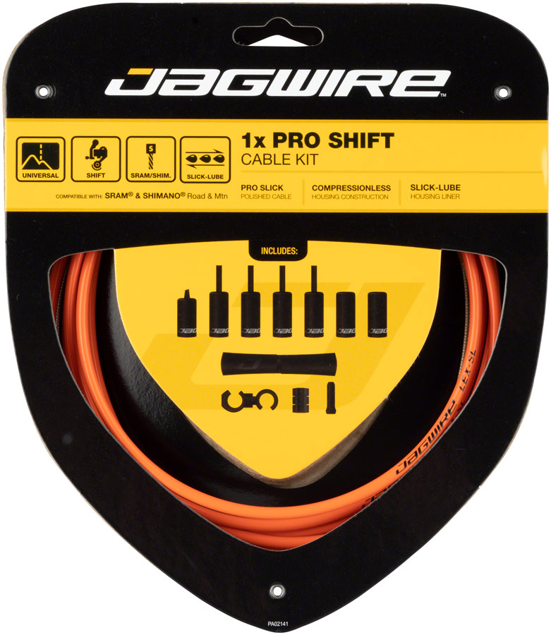 Load image into Gallery viewer, Jagwire 1x Pro Shift Kit Road/Mountain SRAM/Shimano Orange