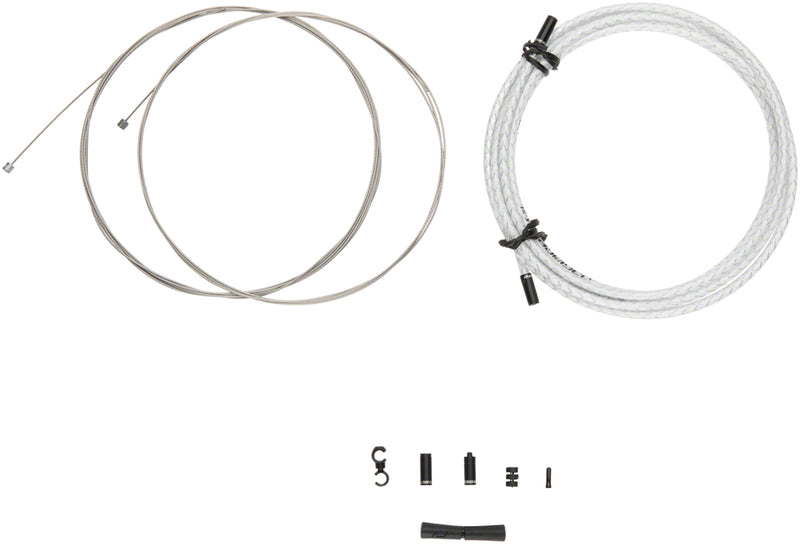 Load image into Gallery viewer, Jagwire 2x Sport Shift Cable Kit SRAM/Shimano Braided White