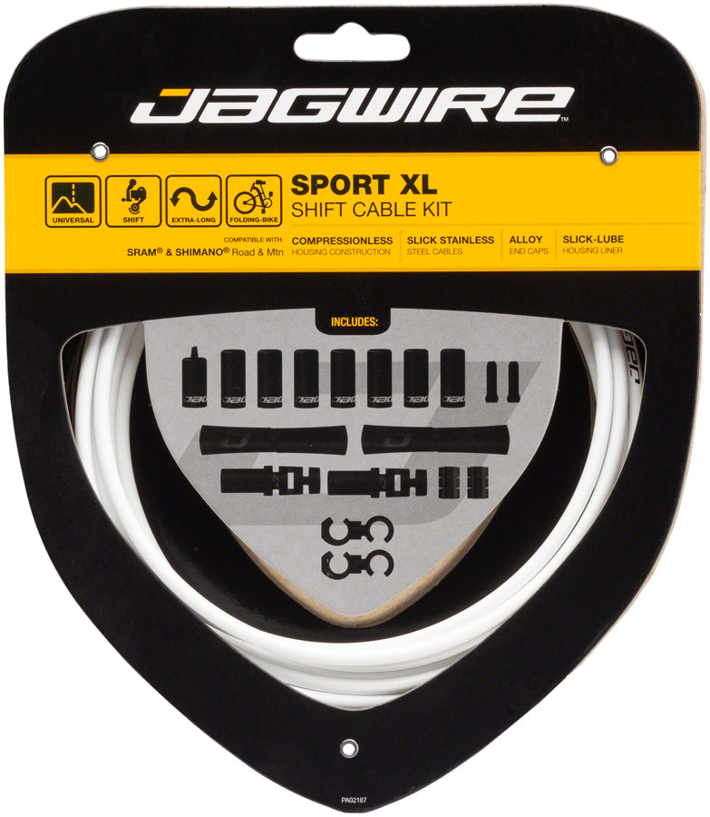 Load image into Gallery viewer, Jagwire Sport XL Shift Cable Kit SRAM/Shimano White