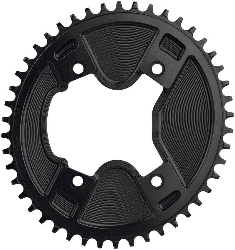 Load image into Gallery viewer, Wolf Tooth Elliptical Aero 110 Asymmetric BCD Chainring - 46t 110 Asymmetric BCD 4-Bolt Drop-Stop ST For Shimano GRX 800 Series BLK