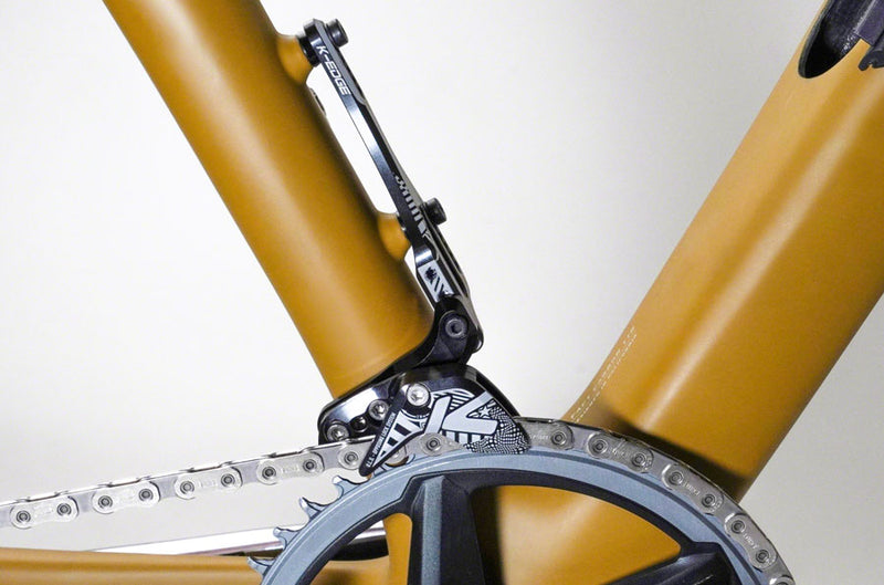 Load image into Gallery viewer, K-EDGE 1x Race W Chain Guide - For Single Chainring Water Bottle Attachment Point BLK/White