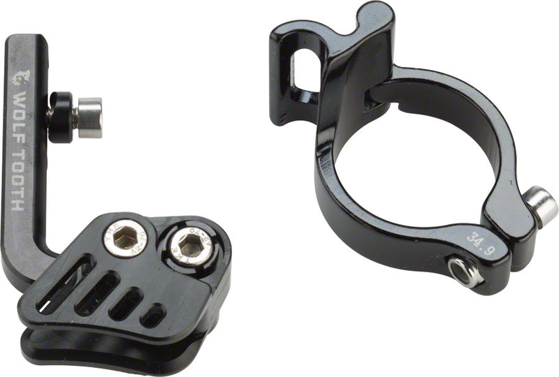 Load image into Gallery viewer, Wolf Tooth Gnarwolf Chainguide Seat Tube Clamp 34.9mm Black Rev 1