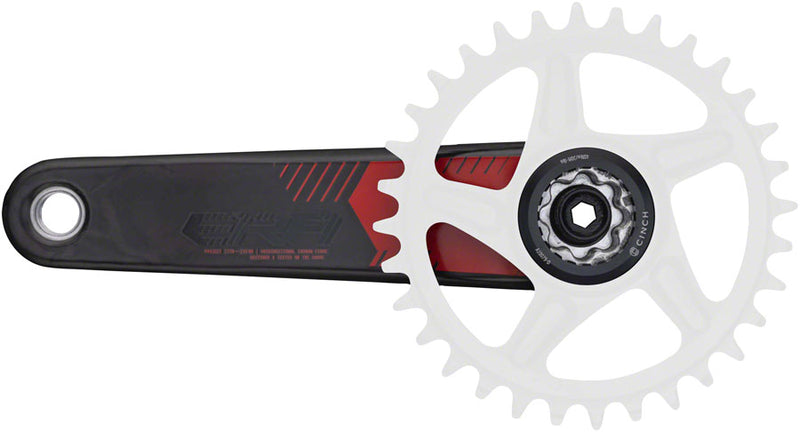 Load image into Gallery viewer, RaceFace ERA Crankset - 175mm Direct Mount 136mm Spindle CINCH Interface Carbon Red
