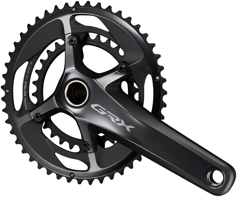 Load image into Gallery viewer, Shimano GRX FC-RX810-2 Crankset - 175mm 11-Speed 48/31t 110/80 BCD Hollowtech II Spindle Interface BLK