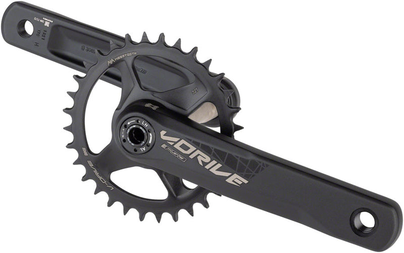 Load image into Gallery viewer, Full Speed Ahead V-Drive Modular 1x Crankset - 170mm 11/12-Speed 32t Direct Mount MegaExo Spindle Interface BLK